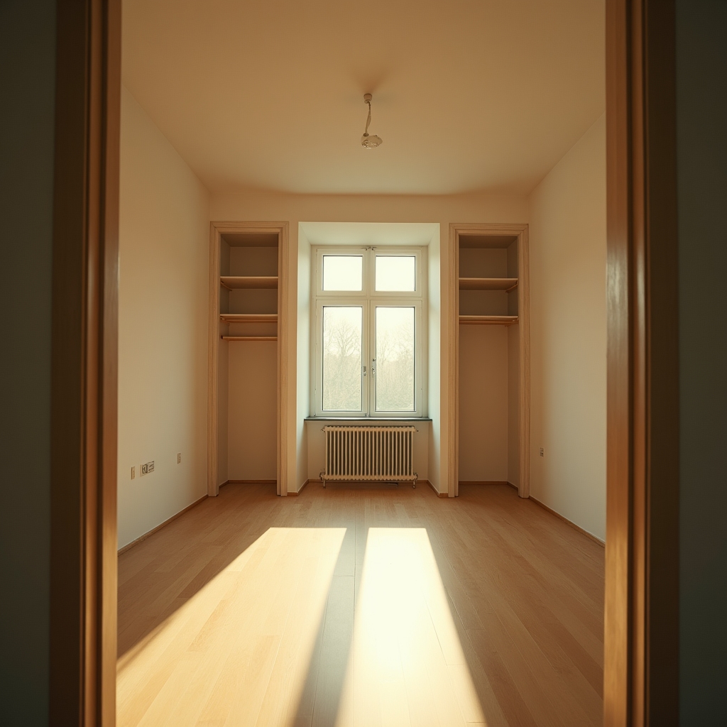 Leere Wohnung beim Auszug
